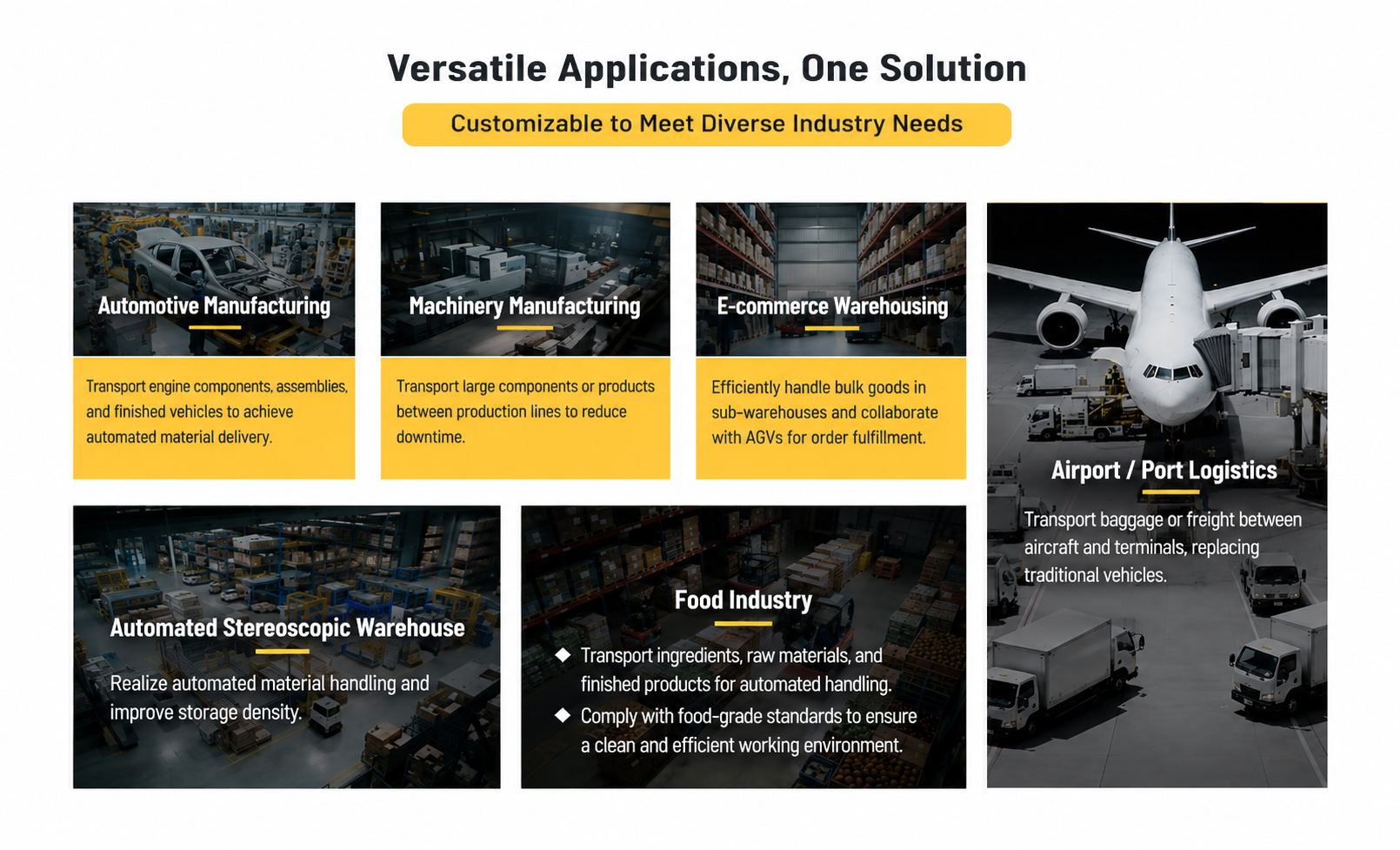 BECHUR Hydraulic Lifting Heavy-Duty AGV Application Scenarios